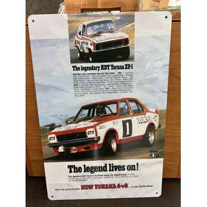 HDT Torana XU-1 -  Retro Tin Sign - 20 x 30 cm Portrait