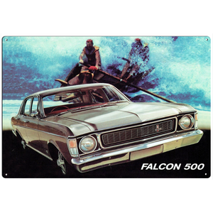 Falcon 500 -  Retro Tin Sign - 20 x 30 cm Landscape