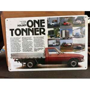 Holden One-Tonner -  Retro Tin Sign - 20 x 30 cm Landscape