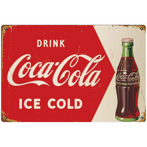 Ice Cole Coca-Cola -  Retro Tin Sign - 20 x 30 cm Landscape
