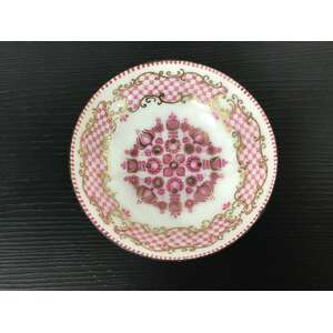 VINTAGE Arta Austria Enamel Bowl - Pink & White - 10 cm