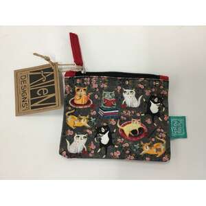 Cat Zipper Pouch - 14 x 11 cm - Michelle Allen Designs