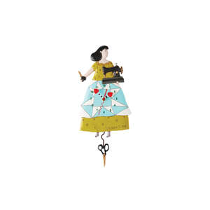 It's Sew Time - Sewing Wall Clock w Pendulum - Michelle Allen Designs