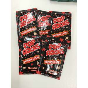 Pop Rocks - Strawberry Popping Candy  - Retro Candy - 5 x 7g Packs
