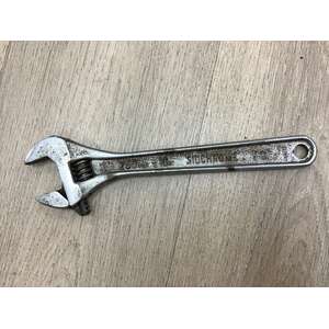 VINTAGE 250 mm 10" Sidchrome Adjustable Shifter Wrench - Made in Sweden 
