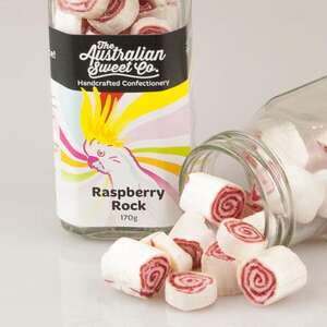 Rock Candy - The Australian Sweet Co - 170g  - Raspberry Rock
