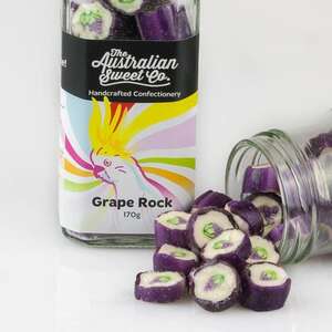 Rock Candy - The Australian Sweet Co - 170g  - Grape Rock