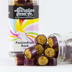 Rock Candy - The Australian Sweet Co - 170g  - Passionfruit Rock