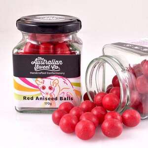 Aniseed Balls- The Australian Sweet Co - 160g  - Red