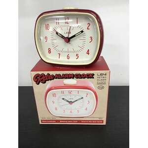 Alarm Clock - Leni - Bedside Desk Clock - Red