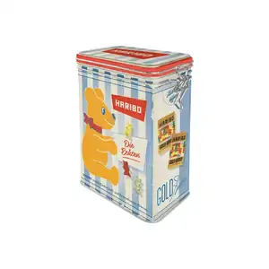 Nostalgic Art Clip Top 1.3 L Food Safe Storage Tin | Haribo Die Echten | Kitchen Canister