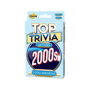 Cheatwell Top Trivia Decades 2000s Quiz Game | Travel Size Party Game