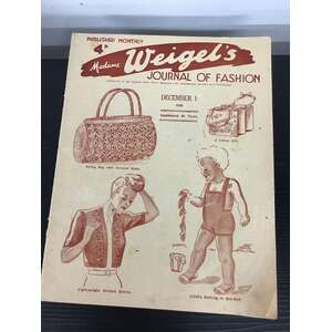 VINTAGE 1946 Madame Weigel's Journal of Fashion