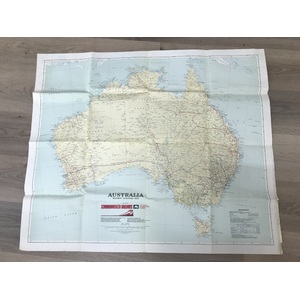 1970 Large Map of Australia - Issued by Commonwealth Railways