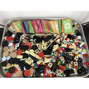 VINTAGE Board Game Pieces | Mixed Bulk Lot of 700g