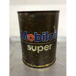 VINTAGE Mobiloil Super 20W 50 1 Quart Tin