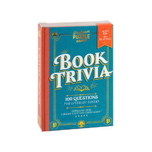 Professor Puzzle Book Trivia | 100 Questions For Literary Lovers | Compact Quiz Game | 2+ Players