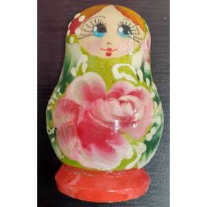 Matryoshka Magnet - Wooden - Light Green