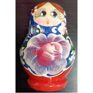 Matryoshka Magnet - Wooden - Blue