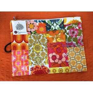 Anna Chandler Velvet Clutch Bag | 70s Orange