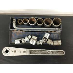 VINTAGE Dufor Socket Set | Rachet Universal Joints Extension 1/2" Drive