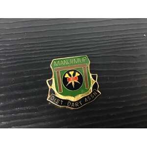 VINTAGE Manjimup District Darts 180 Enamel Pin