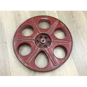 VINTAGE Maspro Australia Metal 35 mm 1200 Foot Film Reel | Red 