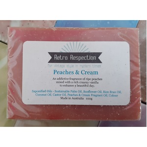 Peaches & Cream - Handmade Soap - Australian