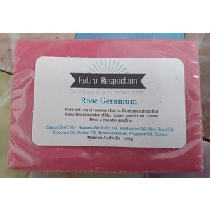 Rose Geranium - Handmade Soap - Australian