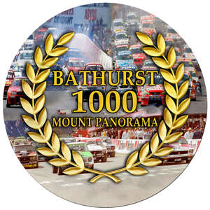 Bathurst 1000 Mount Panorama Round Tin Sign | 30 cm