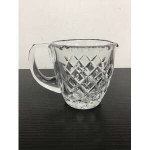 VINTAGE Crystal Creamer Jug | Diamond Cut