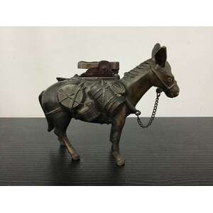 VINTAGE Donkey Table Lighter - Cast Metal - Not Working 