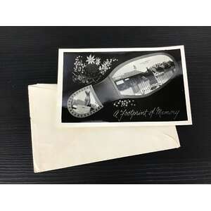 ANTIQUE Photograph Postcard - Gundagai Dog on the Tuckerbox - A Footprint of Memory 