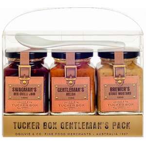 Tucker Box Gentleman's Pack - Relish Mustard Chilli Jam