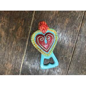 Sacred Heart Bottle Opener | Cast Iron | Hand Painted