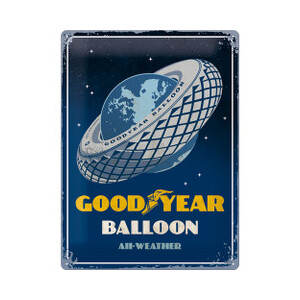Goodyear Balloon Tyre - Large Tin Sign - Nostalgic Art