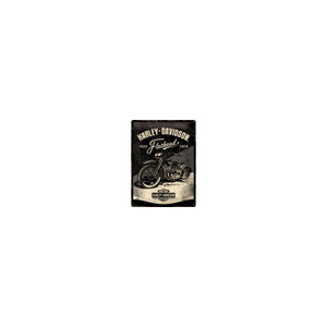 Harley Davidson Flathead - Large Tin Sign - Nostalgic Art