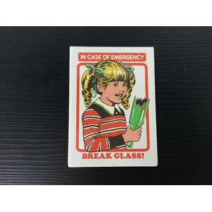 In Case Of Emergency Break Glass | Fridge Magnet | 9 x 6.5 cm