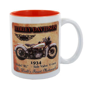 1934 RL Harley Davidson Motorcycles Mug - Ceramic