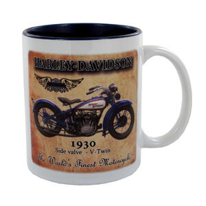 1930 Harley Davidson Motorcycle Mug - Ceramic