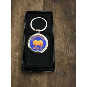 Golden Fleece Ram Metal Keyring | Retro Keychain