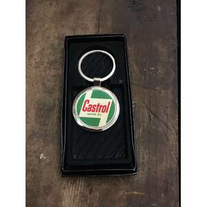 Castrol Metal Keyring | Retro Keychain