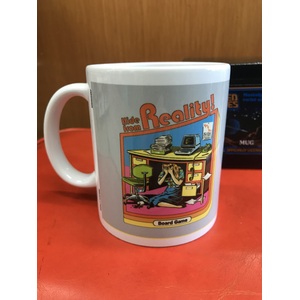 Steven Rhodes Hide From Reality Coffee Mug - Retro Humour