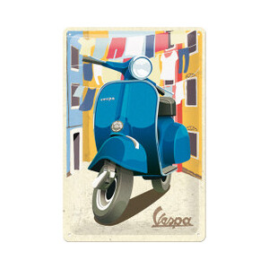 Mid Century Vespa - Medium Tin Sign - Nostalgic Art