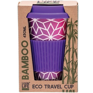 Bamboo Travel Mug - Luvin Life - Purple