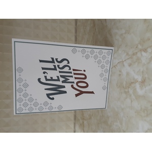 Greeting's Card - We'll Miss You - Made In WA 