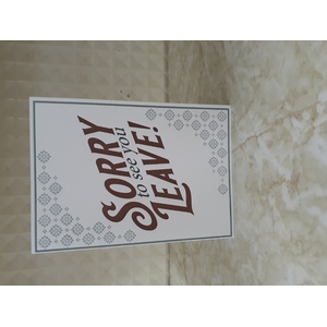 Greeting's Card - Sorry To See You Leave - Made In WA