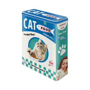 Cat Food Tin - Retro