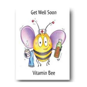 Get Well Soon Card - Vitamin Bee