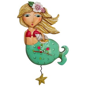 Shelly Mermaid - Pendulum Clock - Michelle Allen Designs
